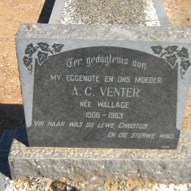 VENTER A.C. nee WALLACE 1906-1963