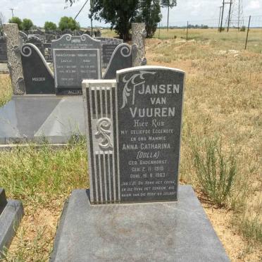 VUUREN Anna Catharina, Jansen van nee BADENHORST 1910-1963