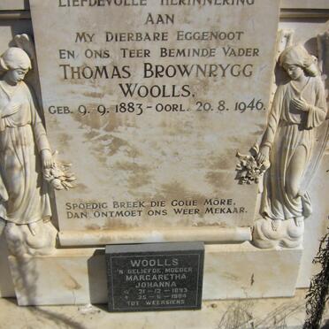 WOOLLS Thomas Brownrygg 1883-1946 &amp; Margaretha Johanna 1893-1984