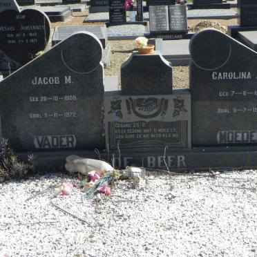 BEER Jacob M., de 1909-1972 &amp; Carolina A.C. 1915-1999