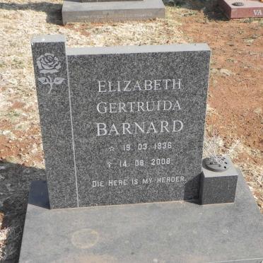 BARNARD Elizabeth Gertruida 1936-2008