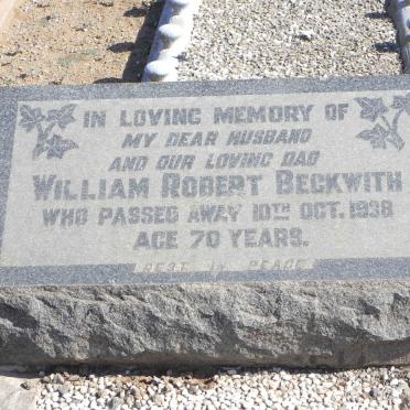 BECKWITH William Robert -1938
