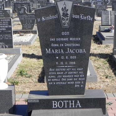 BOTHA Maria Jacoba 1909-1998