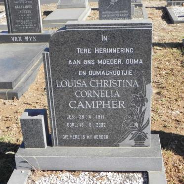 CAMPHER Louisa Christina Cornelia 1911-2002