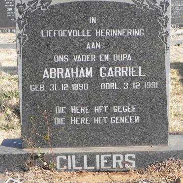 CILLIERS Abraham Gabriel 1890-1991