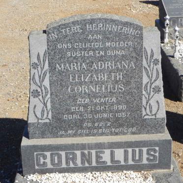 CORNELIUS Maria Adriana Elizabeth nee VENTER 1890-1957