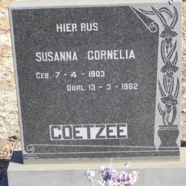 COETZEE Susanna Cornelia 1903-1982