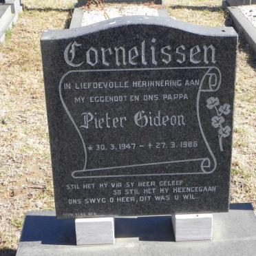 CORNELISSEN Pieter Gideon 1947-1986