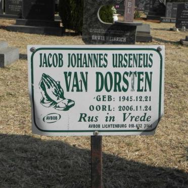 DORSTEN Jacob Johannes Urseneus, van 1945-2006