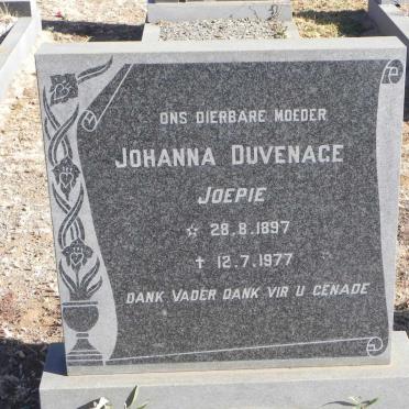 DUVENHAGE Johanna 1897-1977