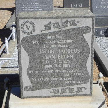 EEDEN Jacob Jacobus, van 1878-1953