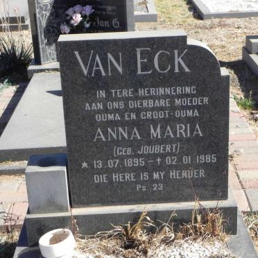 ECK Anna Maria, van nee JOUBERT 1895-1985