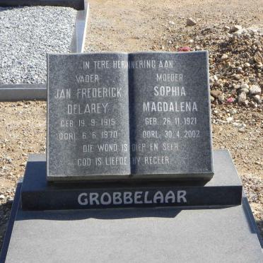 GROBBELAAR Jan Frederick Delarey 1915-1970 &amp; Sophia Magdalena 1921-2002
