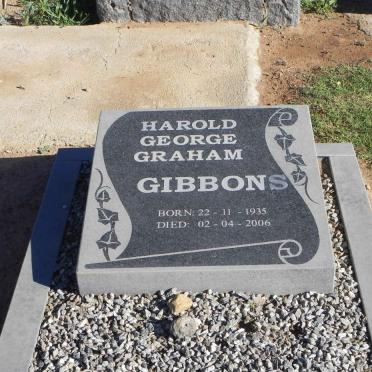 GIBBONS Harold George Graham 1935-2006