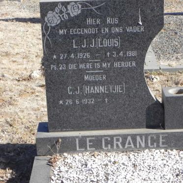 GRANGE L.J.J., le 1926-1981 &amp; G.J. 1932-
