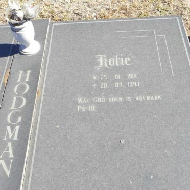 HODGMAN Kotie 1914-1997