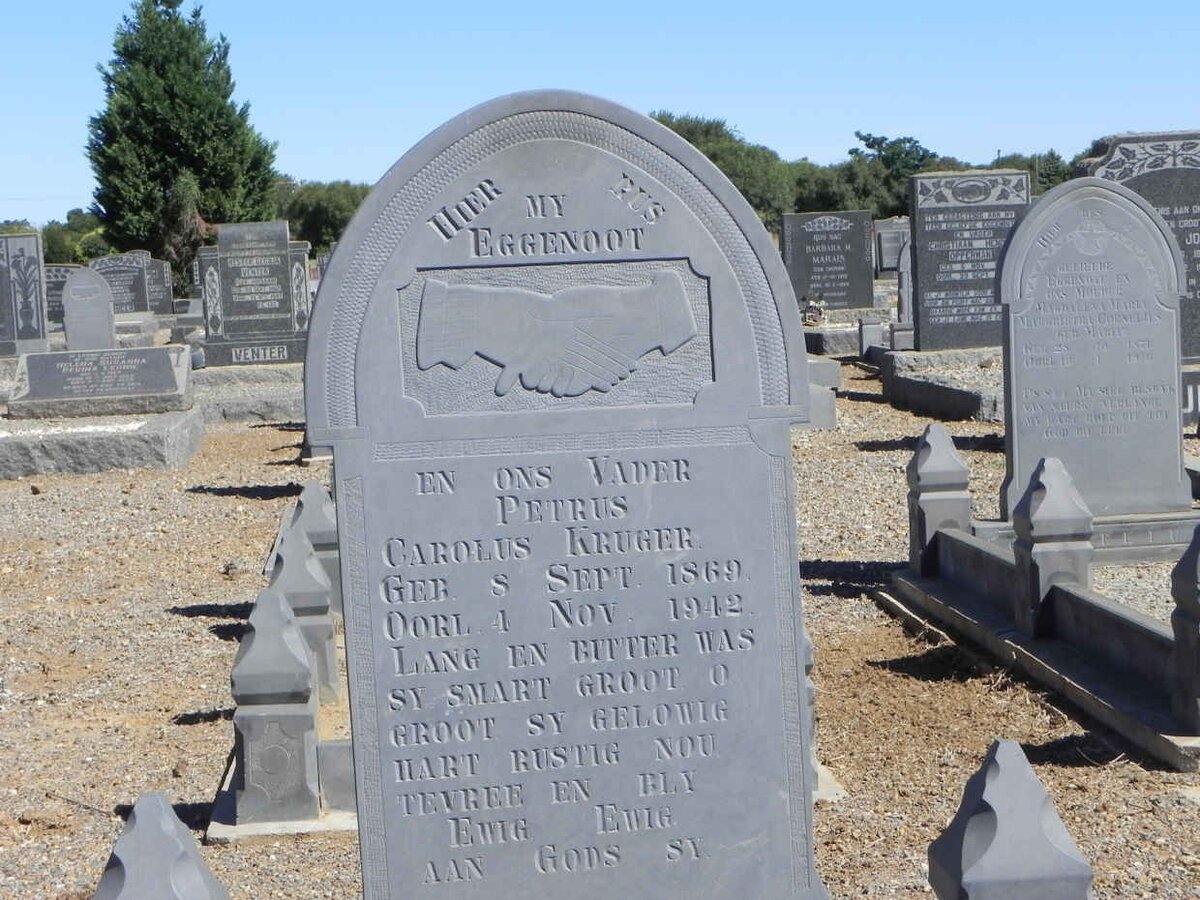 KRUGER Petrus Carolus 1869-1942