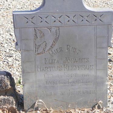 KLEYNHANS Eliza Johannes Martunis 1917-1933
