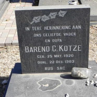 KOTZE Barend C. 1920-1983