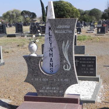 KLEYNHANS Johanna Magdalena 1934-1997
