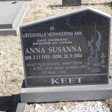 KEET Anna Susanna 1925-2006