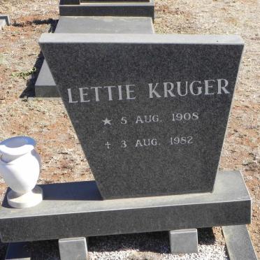 KRUGER Lettie 1908-1982
