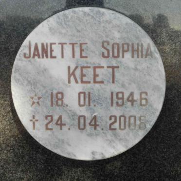 KEET Janette Sophia 1946-2008