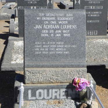 LOURENS Jan Adriaan 1907-1955
