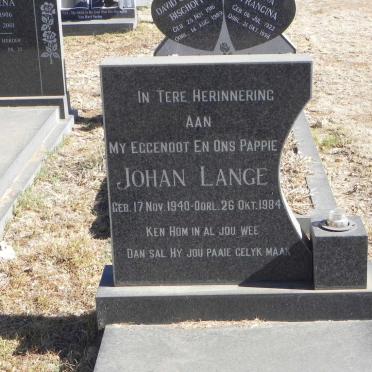 LANGE Johan 1940-1984