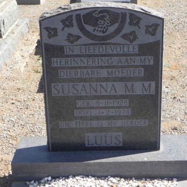 LUUS Susanna M.M. 1928-1974