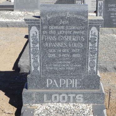 LOOTS Frans Gysbertus Johannes 1907-1955