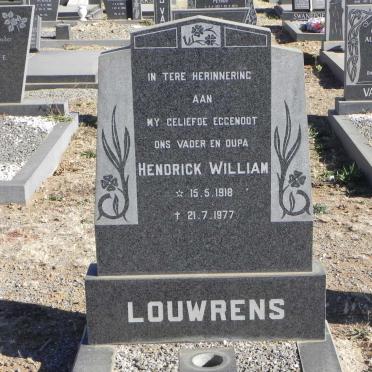 LOUWRENS Hendrick William 1918-1977