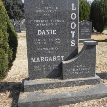 LOOTS Danie 1950-2006 &amp; Margaret 1949-2012