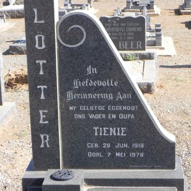 LÖTTER Tienie 1918-1978
