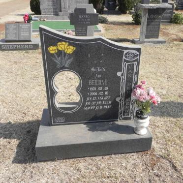 MERWE Berdine, van der 1978-2006