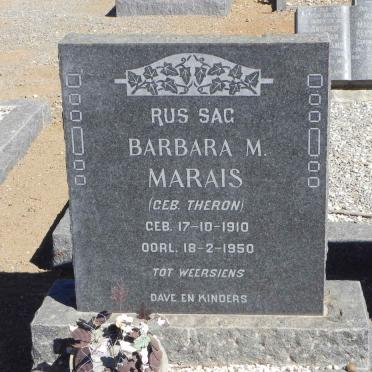 MARAIS Barbara M. nee THERON 1910-1950