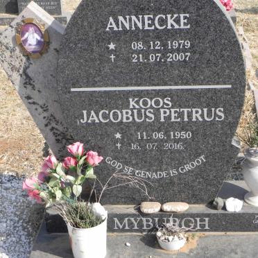 MYBURGH Jacobus Petrus 1950-2016 :: MYBURGH Annecke 1979-2007