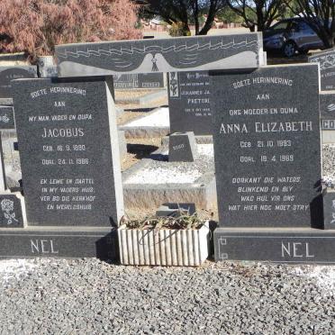 NEL Jacobus 1890-1966 &amp; Anna Elizabeth 1893-1969