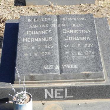 NEL Johannes Hermanus 1925-1979 &amp; Christina Johanna 1932-1996