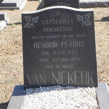 NIEKERK Hendrik Petrus, van 1924-1974