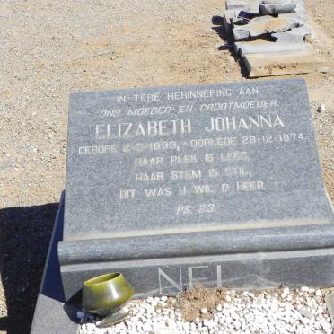 NEL Elizabeth Johanna 1899-1974
