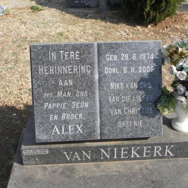 NIEKERK Alex, van 1974-2006