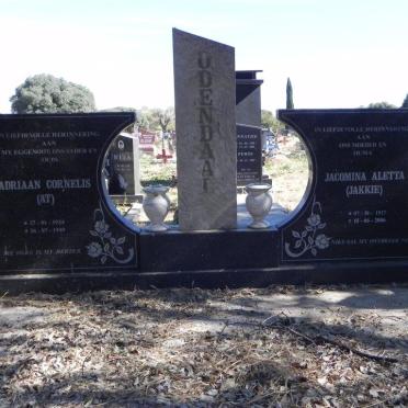 ODENDAAL Adriaan Cornelius 1924-1999 &amp; Jacomina Aletta 1927-2006