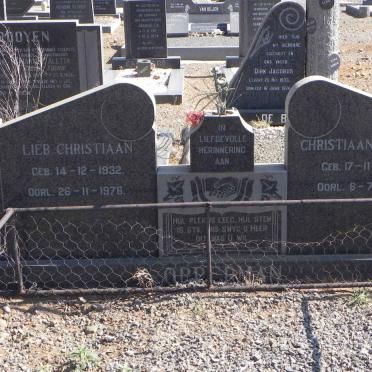 OPPERMAN Lieb Christiaan 1932-1976 :: OPPERMAN Christiaan Hendrik 1955-1974