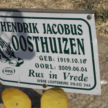 OOSTHUIZEN Hendrik Jacobus 1919-2009