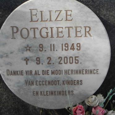 POTGIETER Elize 1949-2005