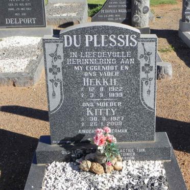 PLESSIS Hekkie, du 1922-1999 &amp; Kitty 1927-2009