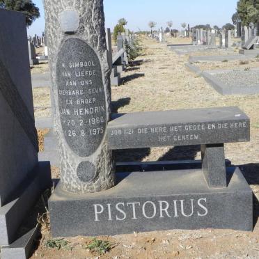 PISTORIUS Jan Hendrik 1960-1975