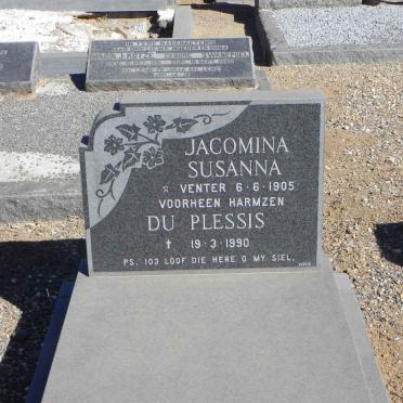 PLESSIS Jacomina Susanna, du voorheen HARMZEN nee VENTER 1905-1990