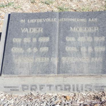 PRETORIUS ? 1882-1961 &amp; ? 1902-1986